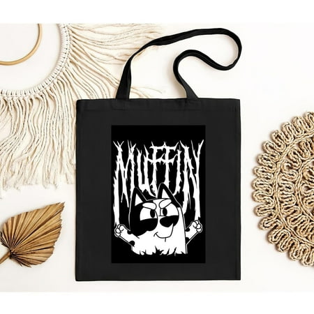 vintage Short Sleeves Muffin Rock Styles Bluey Tote Bag for Men and Women  up to -TH13643