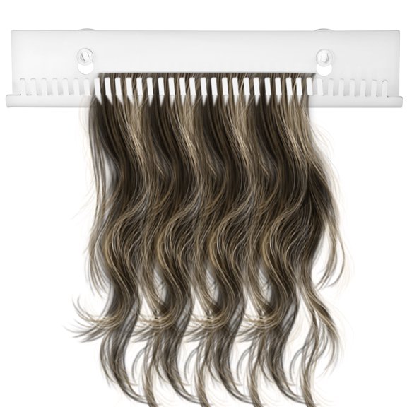 Pungan Braiding Hair Rack Hair Extension Holder Hair Extension Hanging Rack No Wall Damage Hair Extension Storage Rack For Displaying Styling Washing,11.81"X2.36"X1.57"