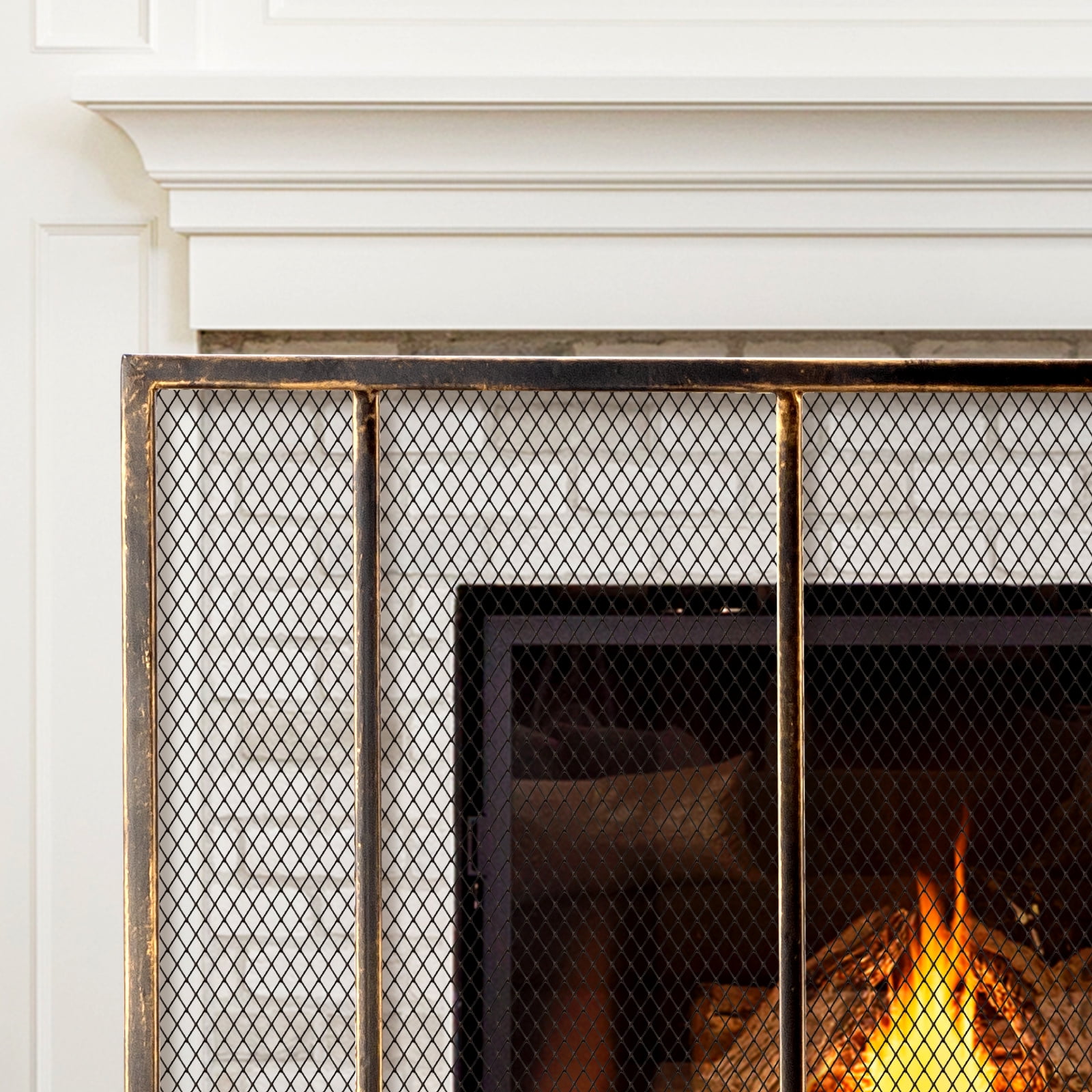 Buy Amagabeli Fireplace Screens for Wood Burning Fireplace Single Panel