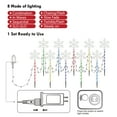 thumbnail image 2 of 10 Pk Christmas Pathway Snowflake Lights 250 LED 8 Modes Waterproof  Lighted Outdoor Christmas Decoration, 2 of 7