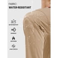 thumbnail image 4 of NORTHYARD Cargo Pants for Men Hiking Camping Lightweight Quick Dry Waterproof Outdoor Work Pant with Multipockets Khaki XL, 4 of 8