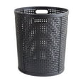 thumbnail image 2 of Large Plastic Laundry Basket with Handles | 38x38x42cm Storage Hamper for Clothes & Toys | Ventilated Design for Odor Control | Black Gray White Options | 1-Piece Household Organizer, 2 of 6