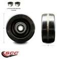 thumbnail image 2 of SCC - 5" Phenolic Wheel Only w/Ball Bearing - 1/2" Bore - 1000 lbs Capacity, 2 of 2