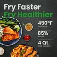 thumbnail image 3 of Chefman 4 Qt Compact Digital Touch Air Fryer w/ Hi-Fry & Shake Reminder - Black, 3 of 9