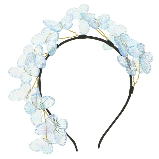 Diadema de mariposa de colores, bonita diadema, diadema decorativa, diadema de fiesta, diadema para mujer