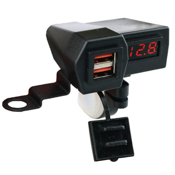 Motorcycle Dual USB Charger Waterproof Motorcycle Handlebar Charger Socket