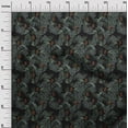 thumbnail image 3 of oneOone Cotton Poplin Black Fabric Tropical Craft Projects Decor Fabric Printed By The Yard 42 Inch Wide, 3 of 5