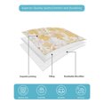 thumbnail image 5 of Yellow Flowers Twin Size Down Alternative Comforter, Lightweight Comforter Quilt Bedding Set with Pillow Shams Watercolor Summer Botanical Floral All Seasons Bed Comforter Duvet Insert 68"x86", 5 of 7