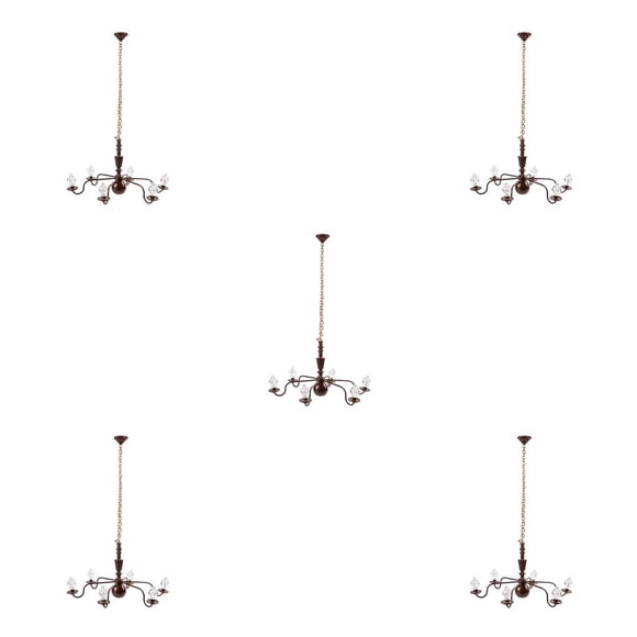 Toystoory Luz de techo en miniatura Escalada Realista Mini Candelabro de arena Juguete Accesorio de iluminación para sala de estar Dormitorio B 5piezas Toystoory CBP232512