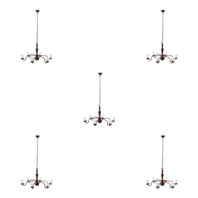 Toystoory Luz de techo en miniatura Escalada Realista Mini Candelabro de arena Juguete Accesorio de iluminación para sala de estar Dormitorio B 5piezas Toystoory CBP232512