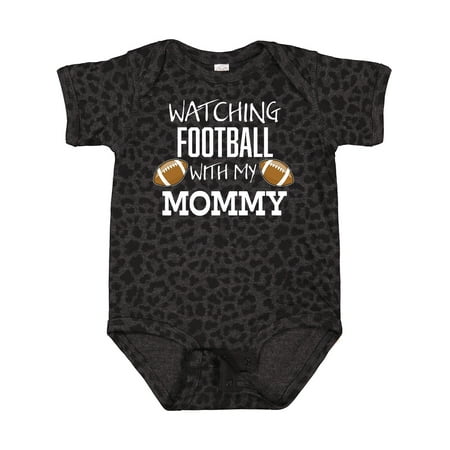 

Inktastic Watching Football with My Mommy Gift Baby Boy or Baby Girl Bodysuit
