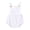 White, variant on Newborn Baby Summer Romper Unisex Solid Color Button Jumpsuit Sleeveless Backless Overalls Outfits White