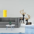 thumbnail image 2 of Conjunto De Jarrón De Flores De Porcelana Y Escultura De Reno, Elegante Adorno De Escritorio Con Estatua De Resina De Alce Y Contenedor De Flores Para Decoración De Mesa Y Sala De Estar., 2 of 8