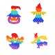 thumbnail image 1 of De Burbujas De Empuje Fantasma De Calabaza Arcoíris, Juguete De Descompresión De Silicona Para Halloween, Juguete De Burbujas De Extrusión Para Adultos Y Niños, 4 Uds. Yuarrent HA046696-03, 1 of 6