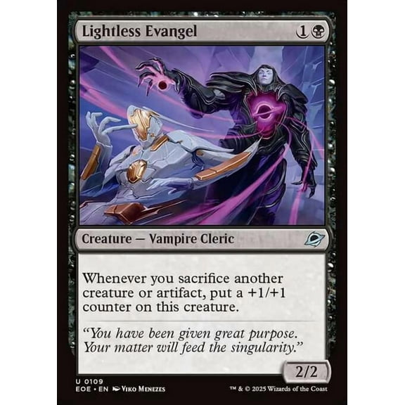 MtG Edge of Eternities Uncommon Lightless Evangel #109