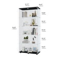 thumbnail image 2 of Viswild 5-Tier Curio Cabinet with Double Glass Doors - Modern Display Case for Antiques, Wine & Collectibles - Durable, Easy Assembly, Holds 22lbs per Shelf, 2 of 8