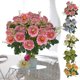 thumbnail image 1 of Flores Artificiales Colgantes para Exteriores, Ramo de Boda Artificial, Decoración de Pared con Flores Realistas, Flores de Imitación Vibrantes para El Hogar, Plantas Artificiales para Fiestas Al Air, 1 of 6