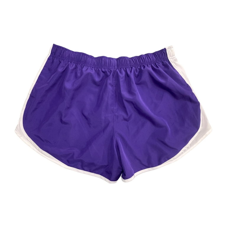 Nike Women's Lightweight Dry Tempo Running Shorts (Purple/White, XS)