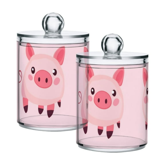 High-value clear storage jars keep life organized and within reach! Cute Pig