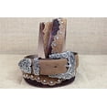 thumbnail image 3 of Tony Lama Ladies Brown Kaitlyn Crystal Belt C50499, 3 of 7
