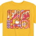 thumbnail image 3 of Woodstock - Peace & Love Pattern - Toddler & Youth Short Sleeve Graphic T-Shirt, 3 of 5