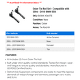 thumbnail image 2 of Outer Tie Rod Set - Compatible with 2006 - 2010 BMW 550i 2007 2008 2009, 2 of 2