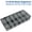 Gray, variant on Clear Organizer Box,Grids Organizer Box with Removable Dividers for Jewelry,Bead Storage Organizer Box,Plastic Compartment Container for Tool Tackle Box