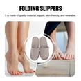 thumbnail image 2 of FRCOLOR 1 Pair of Travel Portable Slippers Cotton Folding Indoor Slippers for Travelling, 2 of 8