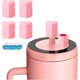 thumbnail image 1 of wonima44 4-Pack Magnetic Heart Straw Covers, Leakproof 10mm Silicone Topper for Stanley Cup, Compatible with Era, Resa & Tumblers, 1 of 1