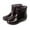 Black1, variant on Women's Rain Boots Mid Calf Non Slip Rubber Shoes For Outdoor Daily Wear Comfortable Durable TPR Sole Design Rain Boots Collar Gardening Boots Ultra Lightweight Portable Garden Shoes