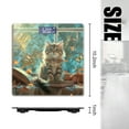 thumbnail image 2 of Bathroom Scale, Highly Accurate Digital Body Scale,Precisely Measures Weight up to 400 lbs-Cute Cat Sits On The Table Next To Open Book, 2 of 4