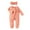 Orange, variant on Zanarzt Baby Bodysuits Organic Cotton Girls Romper Solid Clothes Boys Baby Headband 2PCS Ribbed Jumpsuit Footed Boys Romper Pink,6-12 Months