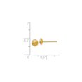 thumbnail image 4 of 14k Yellow Gold Disc Stud Earrings for Women, Minimalist Round Matte Finish, Small Textured Button Style, Lightweight Modern Everyday Jewelry, 4 of 6