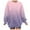 Light Purple, variant on Long Sleeve Tunic Tops for Women Leggings Fall Loose Crewneck Batwing Drop Shoulder with Pocket Gradient Print Leisure Cotton Sweatshirts Pullover(Light Purple,S)