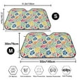 thumbnail image 3 of Fotbe Cartoon Flowers Car Windshield Sunshade | Sun Visor Protector Front Window Shade, Keeps Out UV Rays, Keeps Your Vehicle Cool-Medium, 3 of 7