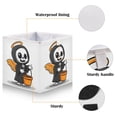 thumbnail image 3 of Foldable Fabric Storage Bin Home Cubes Clothing Organizer Bins Large Collapsible Box Basket for Home Organizer Cute Cartoon Skeleton, 3 of 7