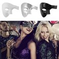 thumbnail image 2 of Wisewang Wide Application Half Face Mask For Various Occasions Half Face Masquerade Masks Made With Plastic golden 1Set, 2 of 6