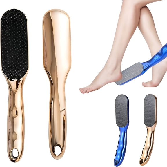 RAGUPEL Nano Glass Foot File Callus Remover,Foot File for Dead Skin,Foot Scrubber Dead Skin Remover,Professional Pedicure Tool for Smooth Feet (Gold)