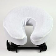 Massage Table Head Rest Covers - Fitted - Jersey - 12 Pack - White