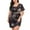 004_Black, variant on Jxximdong Nightgowns for Women Women Summer Heart Print Short Sleeve Ice Silk Nightgown Black Loungewear L