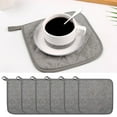 thumbnail image 2 of Placemat 2 Cookbook Style Quilted Oven Safe Sets for Kitchen Dining Heat Hot Pads 7x7 Inches 6 Pack, 2 of 4
