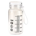 thumbnail image 3 of CozeLy 300ml Glass Water Bottle with Measurement Scale Leak Proof Lid and Insulated Sleeve Portable Travel Coffee Mug Microwave Safe Reusable, 3 of 9