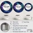 thumbnail image 4 of Designart "Vibrant Northern Lights Aurora s Dance" Aurora Borealis Rund Mirror For Wall Decor - Large Blue Round Print Mirror - Round Traditional Mirror - Wall Mounted Round Large Mirror - 29" x 29", 4 of 6