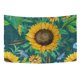 thumbnail image 4 of ABPHQTO Tapiz de acuarela con girasoles y hojas verdes, decoración para colgar en la pared, decoración del hogar, sala de estar, dormitorio, 100x150 cm, 4 of 4