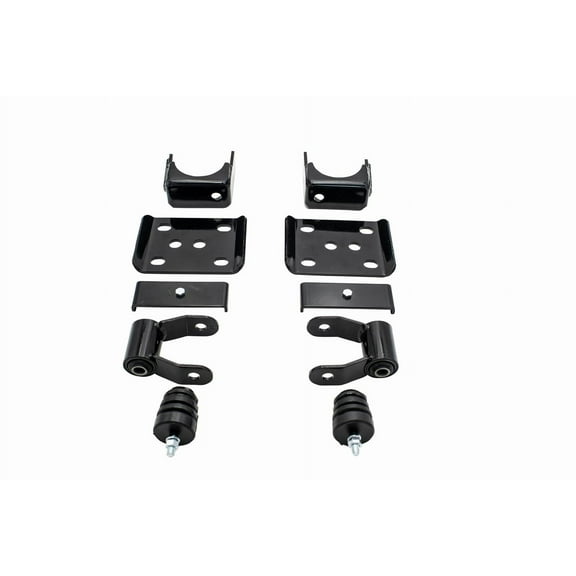 Trekline: 6" Rear Drop ( Axle Flip Kit   Lift Shackles) FOR 2007 - 2013 Chevy / GMC Silverado / Sierra 1500 2WD / 4WD