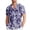 06-Blue, variant on IWRICH Hawaiian Shirts for Men Printed Casual Short Sleeve Button down Shirts Summer Floral Holiday Beach Shirts 08-White XL