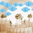 thumbnail image 4 of 16 piezas 3D nube azul colgante fieltro nube falsa techo pared decoración fiesta colgante ER, 4 of 5