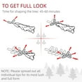 thumbnail image 5 of 8ft Tall Unlit Slim Douglas Fir Artificial Christmas Tree with 1168 Realistic Branch Tips, Pink, 5 of 7