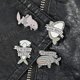 thumbnail image 3 of Cute Cartoon Brooch Pins Enamel Brooches Lapel Pins Badge Women Clothing Bag Decor, 3 of 4