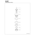 thumbnail image 3 of Kingston Brass K461 Stainless Steel Bar Sink Basket Strainer in Brushed, 3 of 4